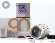 BOITE [ TOP MINT avec capot ] Contax Carl Zeiss Sonnar T* 90mm f2.8 G1 G2 Fro...