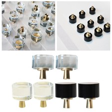 2 Pièces En Verre En Laiton