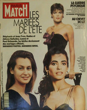 Paris Match n° 2141 du 7 juin 1990 - Johnny Hallyday et Adeline mariés