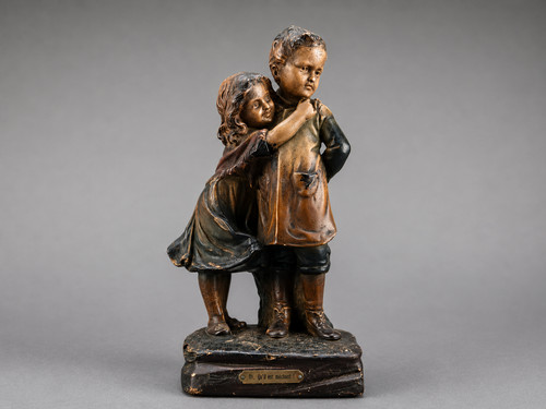 Groupe sculpture plâtre