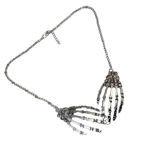 Bone hand pendant halloween - bone,