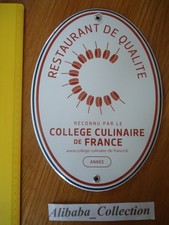Plaque emaillée ovale - emaillée,