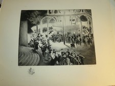 Pierre GANDON (1899-1990) GRAVURE SIGNEE PARIS CHAMP MARS EXPO UNIVERSELLE 1937