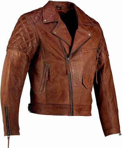 Veste moto homme café - homme, racer