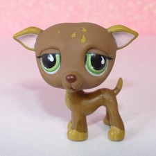 authentic littlest LPS 507 greyhound lévrier DOG CHIEN pet shop hasbro