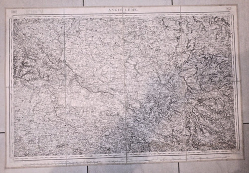 Angouleme 162 carte etat major - carte,