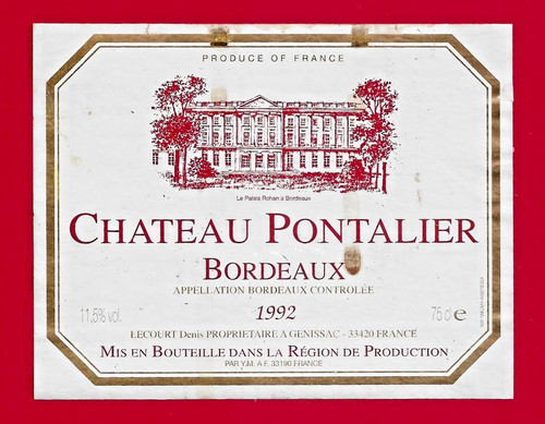 Etiquette bordeaux - 98,