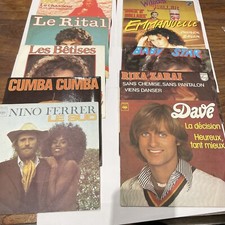 Lot 10 Disques Vinyle 44 T