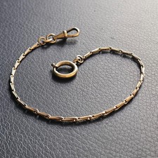 Chaîne montre savonnette ou gousset maille fine accessoire horlogerie vintage