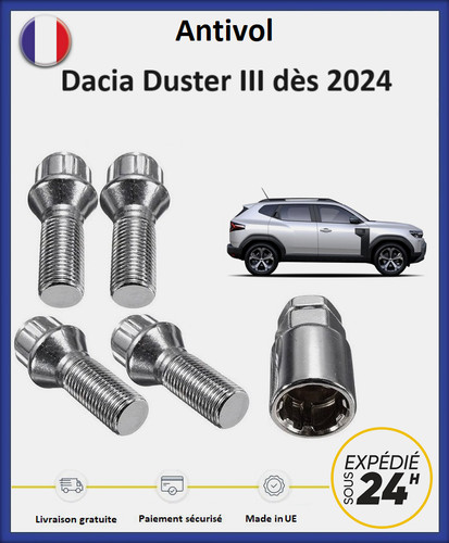 écrous antivol roues dacia - antivol, de
