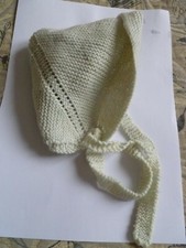 ANCIEN BONNET VERT POUR POUPEE