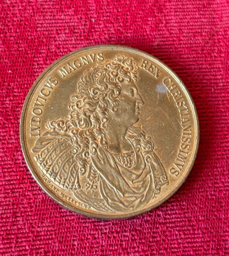 Médaille bronze doré - médaille, en