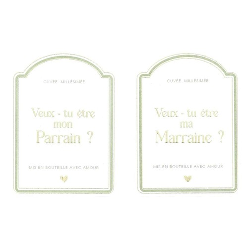Stickers bouteille parrain - 2,
