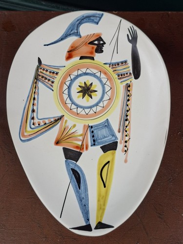 Roger capron plat - plat, céramique