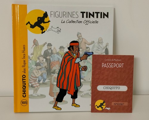 Livre figurine tintin 105 - figurine,