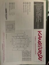 armoire d'angle chambre enfant marque Sauthon modèle kangourou aulne et blanc