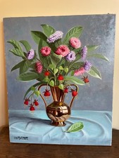 Tableau huile sur toile J.B