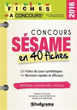 Concours sésame en 40 fiches