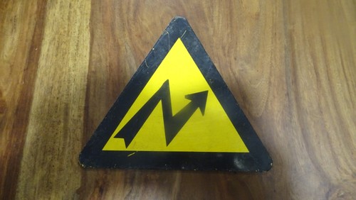 Ancien panneau avertissement - ancien,