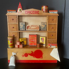 JOUET ANCIEN EPICERIE "COCHON PORTE-BONHEUR" EN BOIS  - GARNIE - 8 TIROIRS