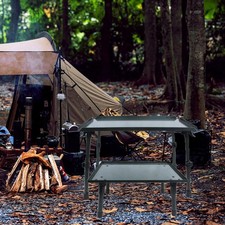 Table de camping pliante, établi portable, table de tente polyvalente, légère