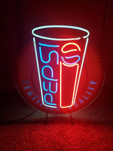 Pepsi neon sign vintage - sign,