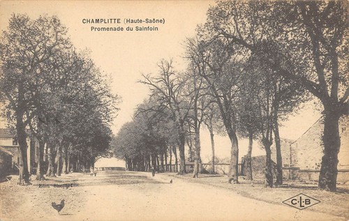 Cpa champlitte promenade - cpa,
