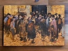 Tableau huile toile d'artiste Vincent Van Gogh signé estampillé main fait mai...