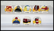 FÈVES LES POMPIERS  "8 FÈVES