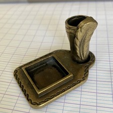 Rare ANCIEN ENCRIER Plumier DE VOYAGE EN LAITON