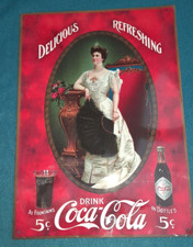 Plaque publicitaire coca cola - coca,