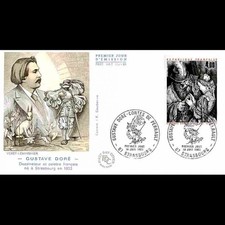 FDC JF - Tableau - Gustave Doré - Les contes de Perrault - 18/6/1983 Strasbourg
