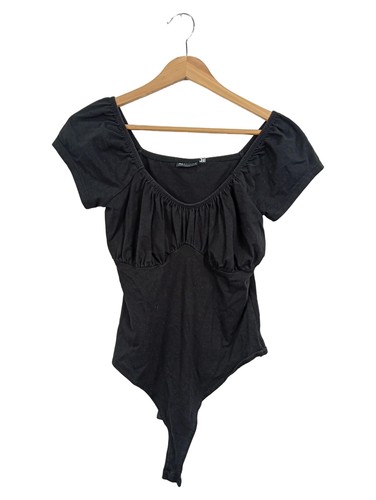 Asos body femme noir plissé - femme,