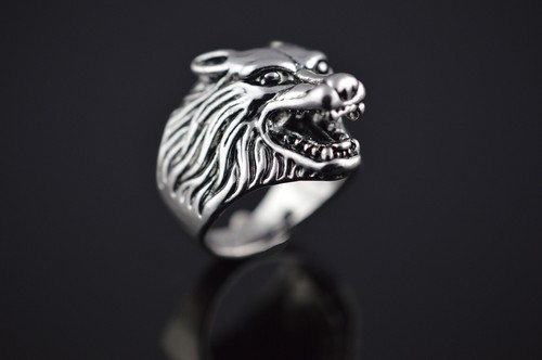 Wolf steel ring heavy fierce - wolf,