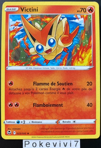 Carte pokemon victini - carte, 023/195