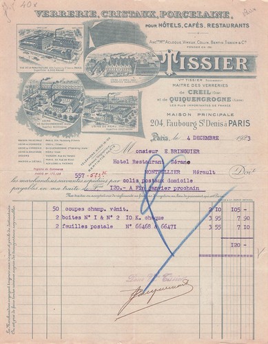 Paris verrier tissier 1923 - 75,