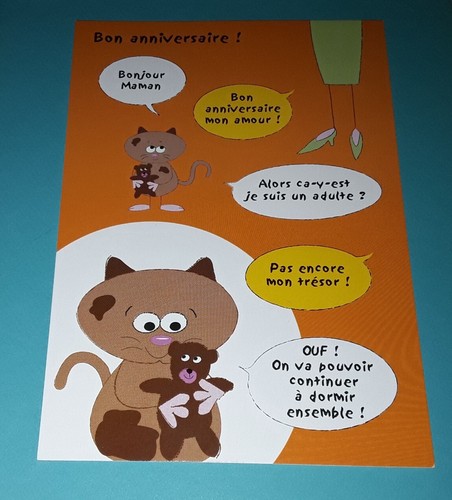 Carte postale chat - 1,