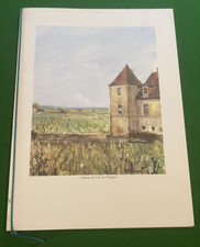 Menu DISNEE Château du Clos VOUGEOT - 3/3/2018 - Illustré par Jean Pierre REMON