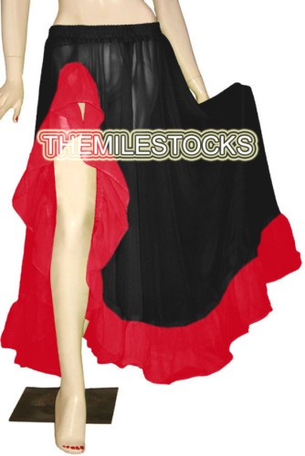 Jupe tms noire rouge - tms, noire/rouge