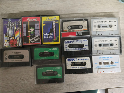 Lot cassettes amstrad - 12,