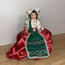 Poupée De Collection Tenue Folklorique Traditionnelle Italienne Couleurs Italie