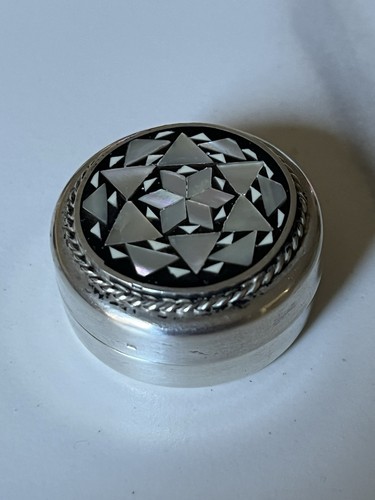 Petite boîte argent massif - argent, et