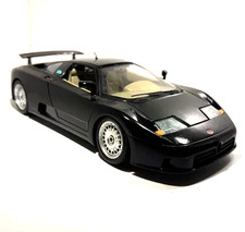 ✅Voiture 1/18 Bburago BUGATTI EB110 Coupé noire 1991 aileron 1:18 Diecast Burago