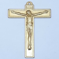 Lot de 10 Croix Christ bronze