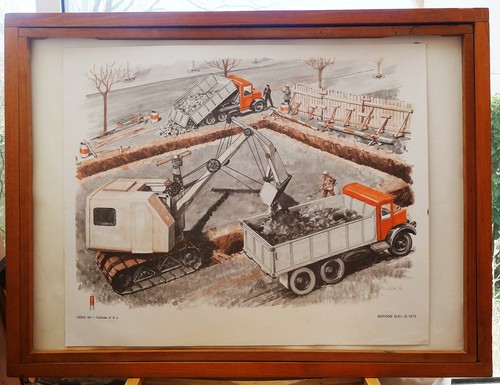 Ancienne affiche scolaire - , mdi