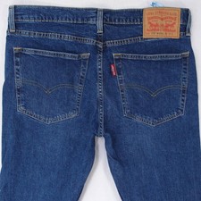 Hommes Levi's 519 HIGH BALL EXTREME Ajusté Skinny Élasthanne Bleu Jeans W36 L32