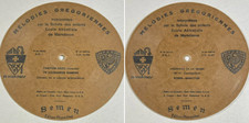 RARE PICTURE DISC 78 RPM 6" SEMEN Ecole Abbatiale Maredsous Mélodie Grégorienne