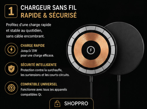 Chargeur sans fil magnétique - sans,