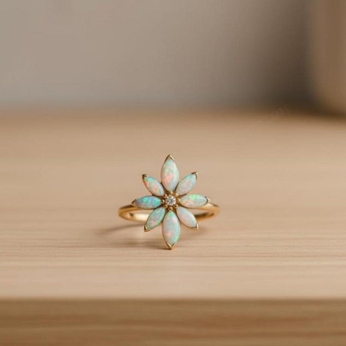 Bague solitaire opale ct - bague, 1,50