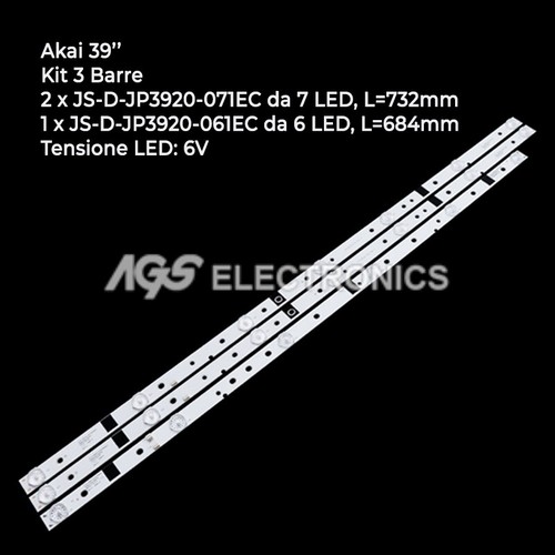 Kit barres bande - de, led